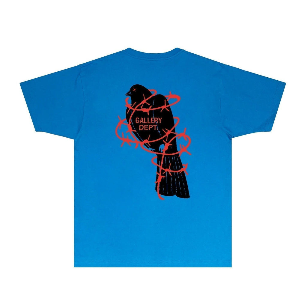 Gallery Dept T Shirt Retro Printed Loose Short-Sleeved Shirt