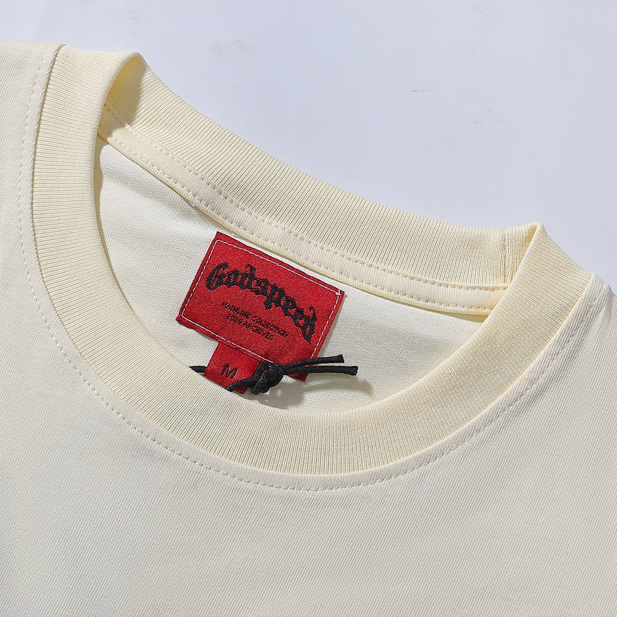 Godspeed T-shirts Skull Rose Clock Plate Double Yarn Cotton Casual Short Sleeve Men and Women