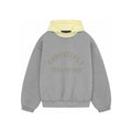 SS24 Hoodie Dark Heather Oatmeal/Garden Yellow