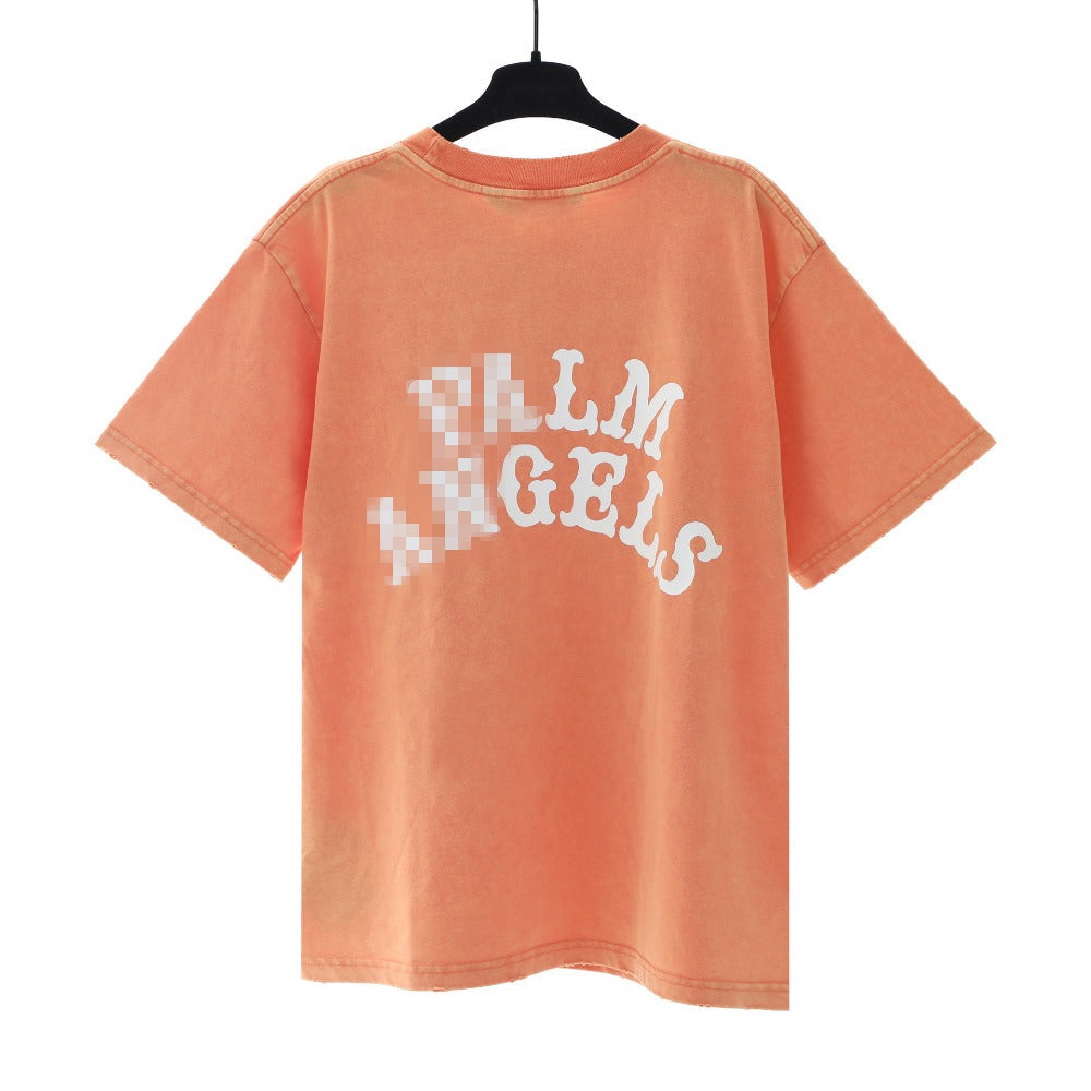 Palm Angels T-shirt Dice and Snake Print Short Sleeve T-shirt