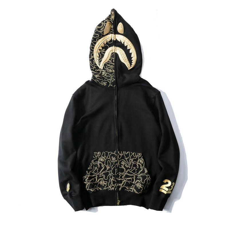 Bathing Ape Hoodie Autumn Men's Printed Sweater Jacket