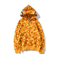 Bathing Ape Hoodie Spring and Autumn Men and Women Camouflage Sweater