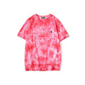 Bathing Ape T-Shirt Summer Ape Head Casual Tie-Dye Top T-shirt with Short Sleeves