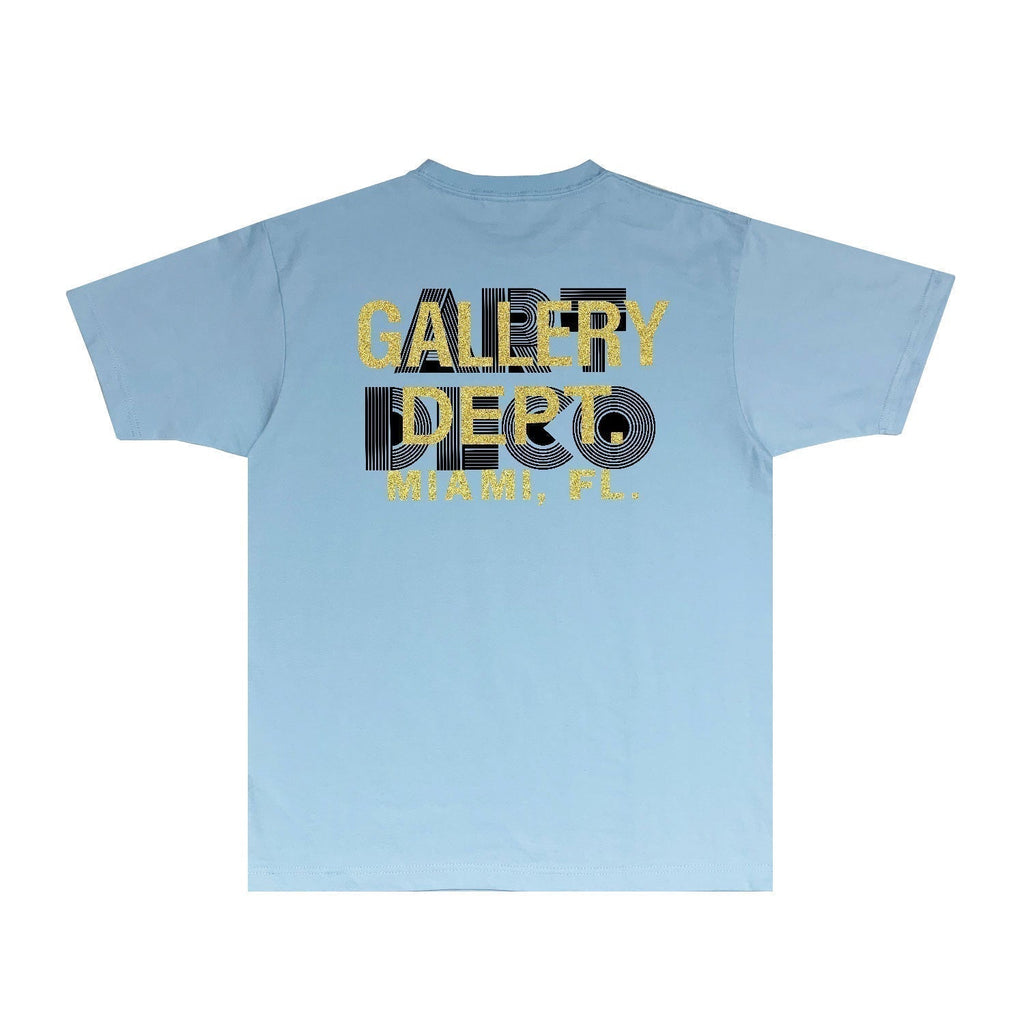 Gallery Dept T Shirt Retro Printed Loose Short-Sleeved Shirt