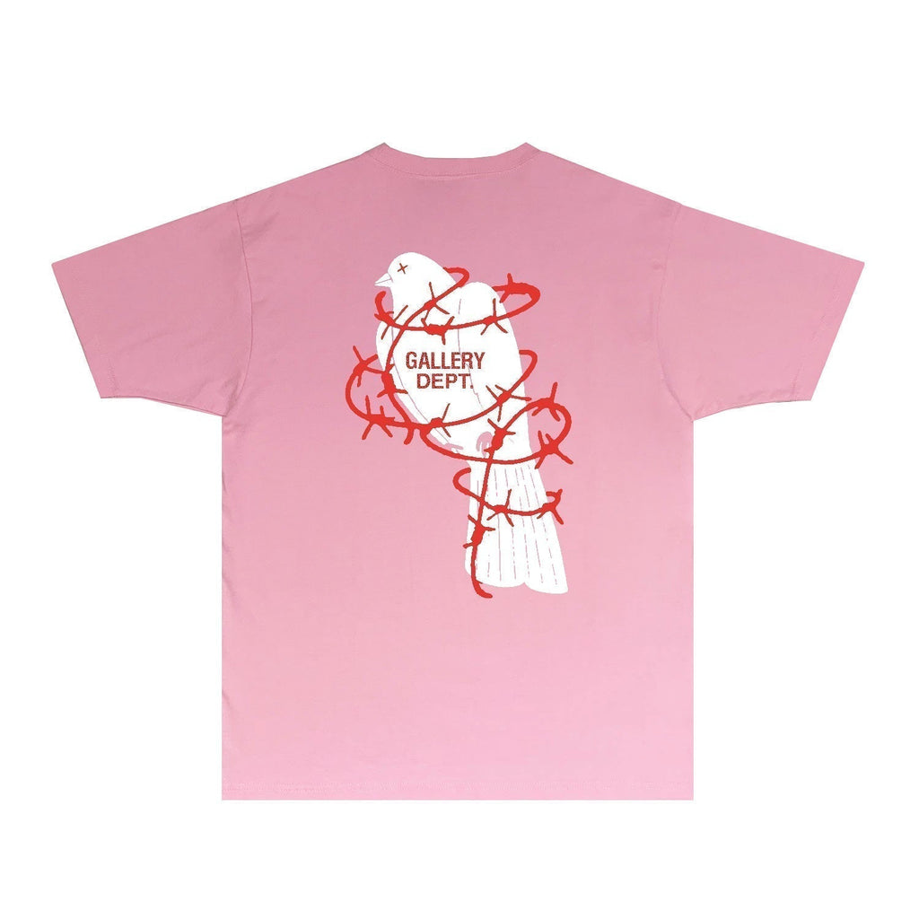 Gallery Dept T Shirt Retro Printed Loose Short-Sleeved Shirt (part2)
