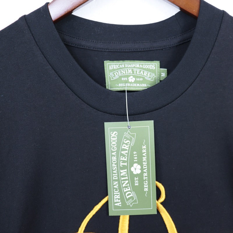 Denim Tears T-shirts Embroidered Short Sleeve T-shirts