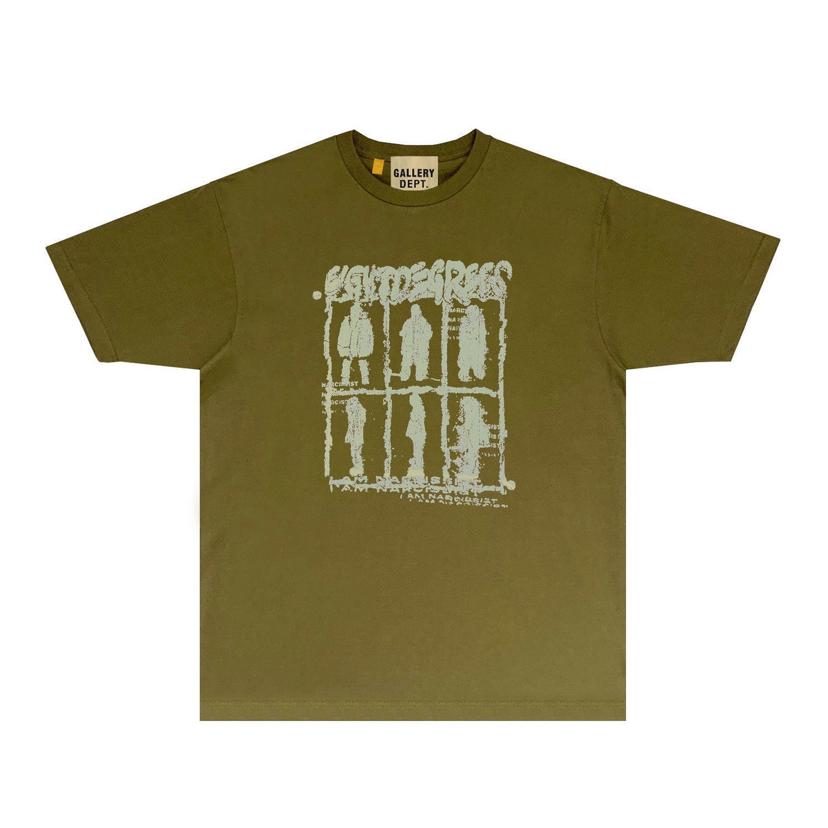 Gallery Dept T Shirt Retro Printed Loose Short-Sleeved Shirt