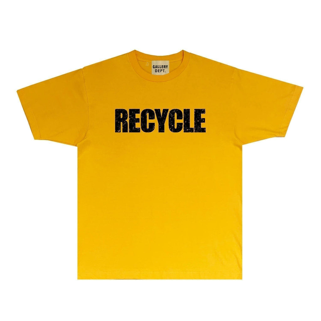 Gallery Dept T Shirt Retro Printed Loose Short-Sleeved Shirt