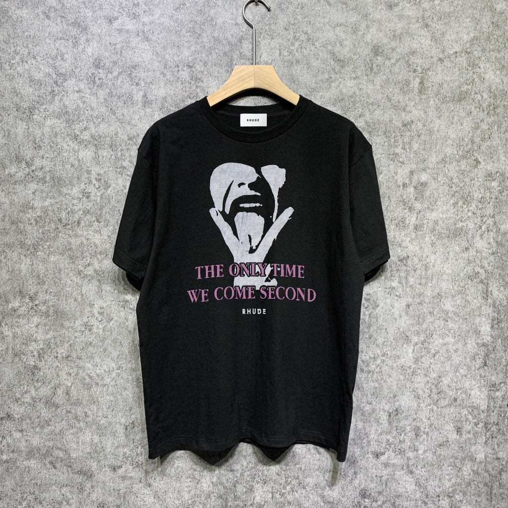 Rhude T-shirts Printed Trendy Pure Cotton
