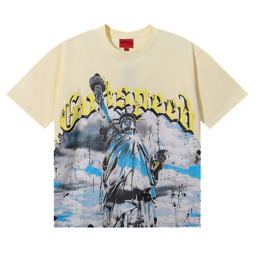 Godspeed T-shirts Free Muse Printed Cotton Casual Short Sleeves Men and Women