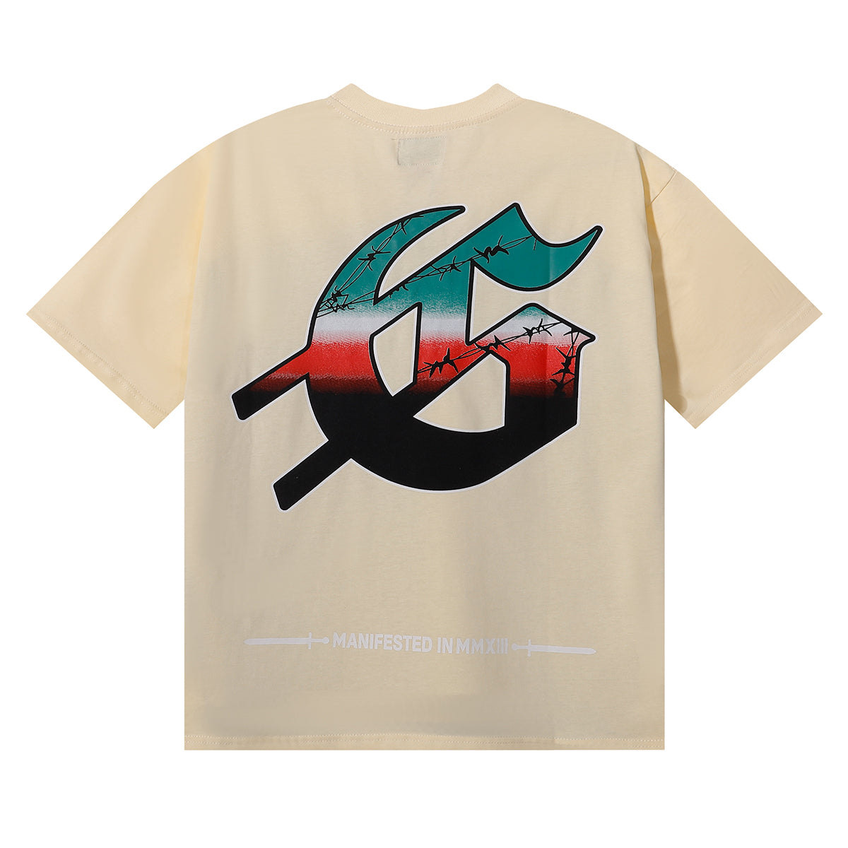 Godspeed T-shirts Helicopter Printing Cotton Casual Short Sleeves Men and Women
