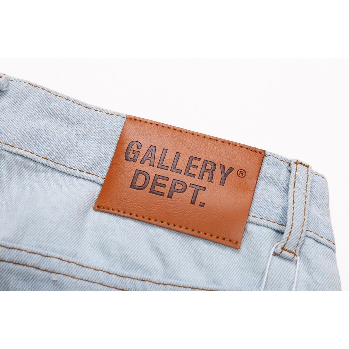 Gallery Dept Jeans Splicing Contrast Color Casual Denim Trousers