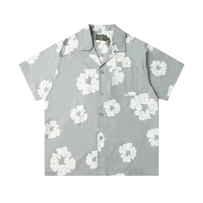 Denim Tears Button-Down Shirt Flower Woven