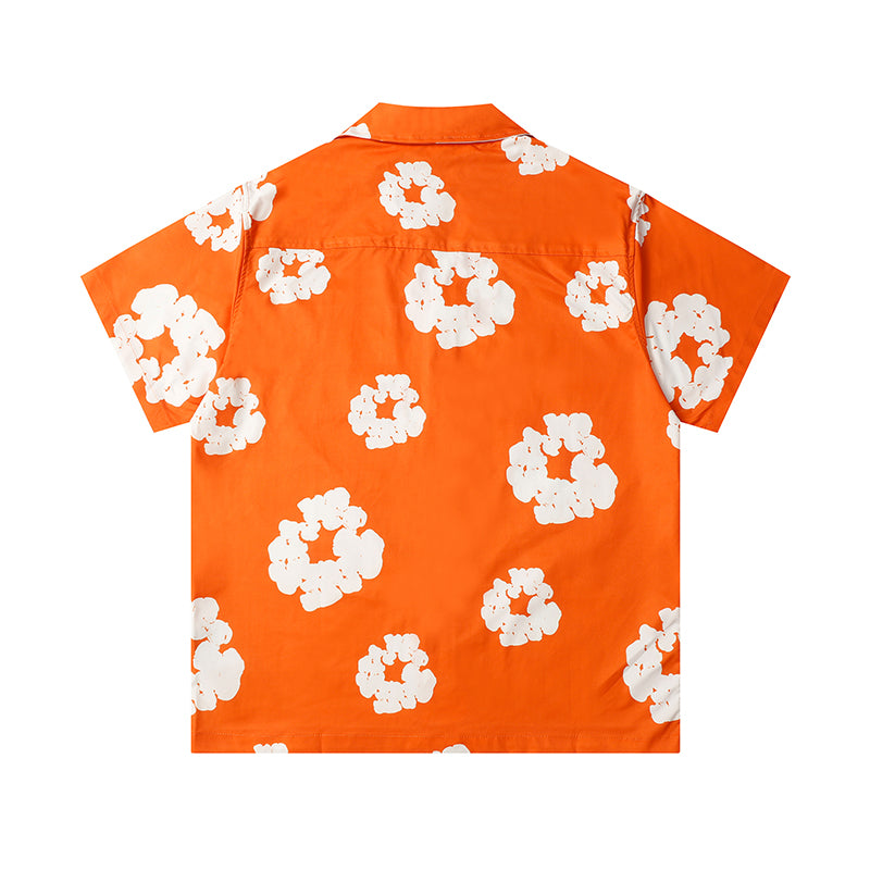 Denim Tears Button-Down Shirt Flower Woven