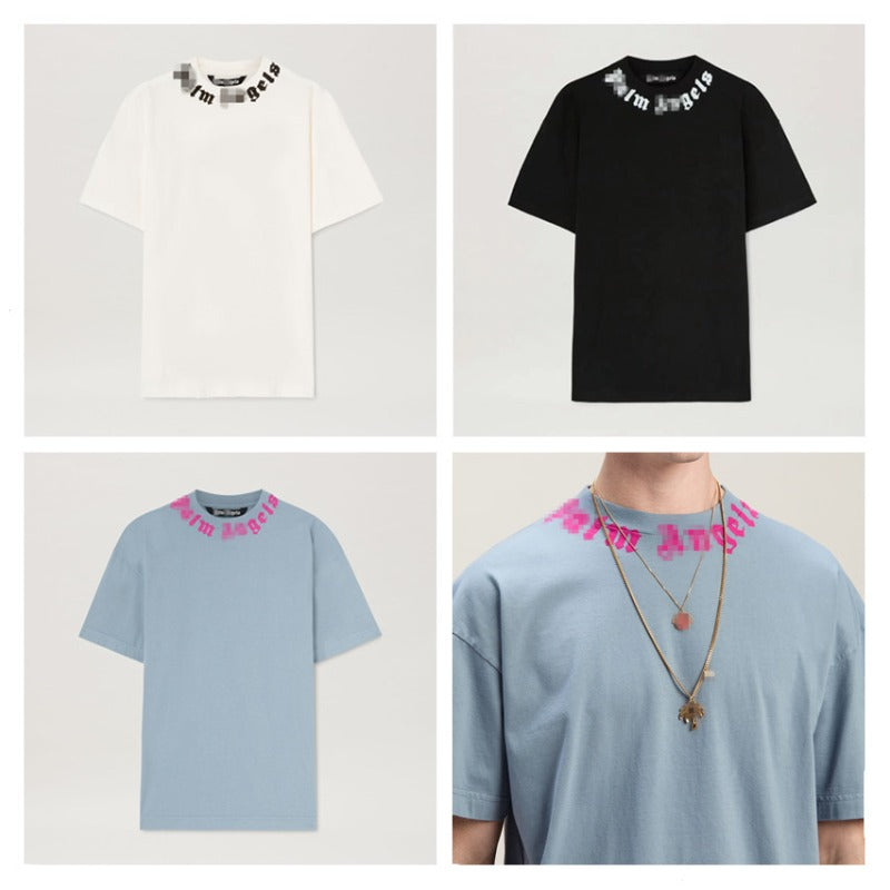 Palm Angels T-shirt Scarf Print Short Sleeve T-shirt