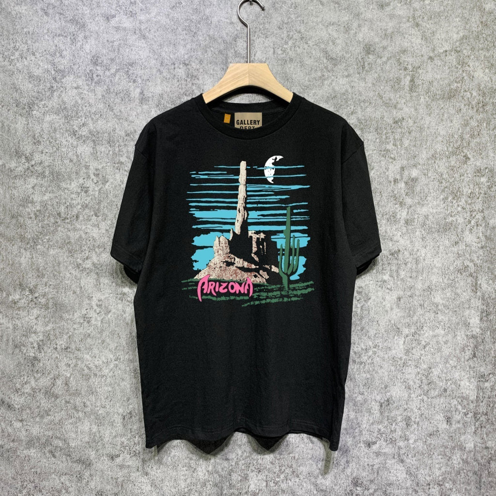 Gallery Dept T Shirt Retro Printed Loose Short-Sleeved Shirt