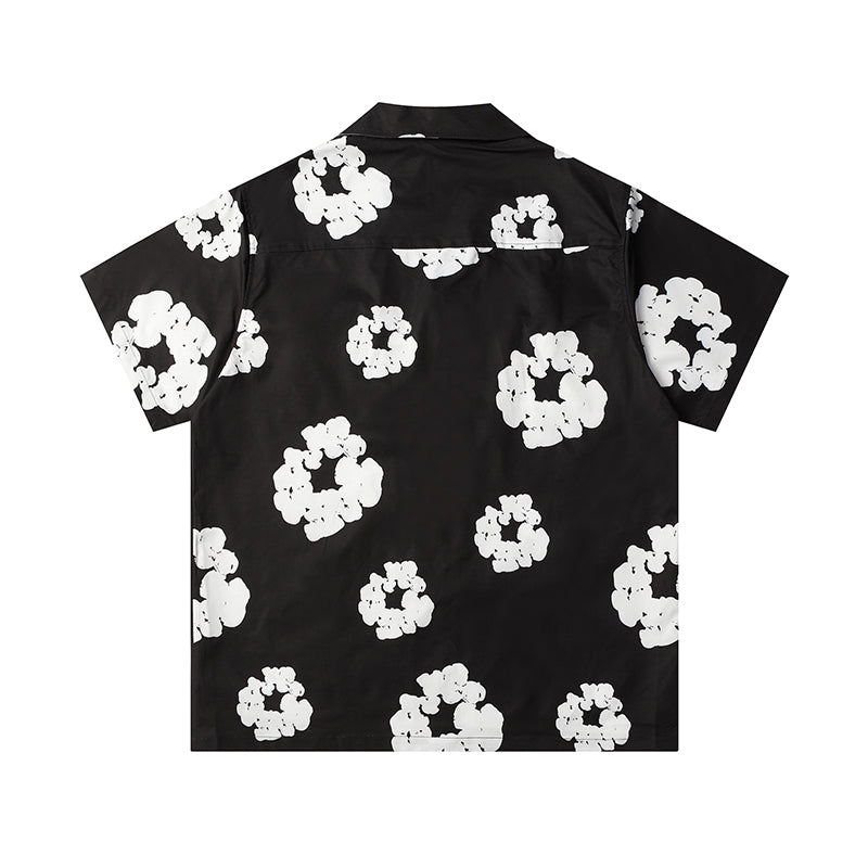 Denim Tears Button-Down Shirt Flower Woven