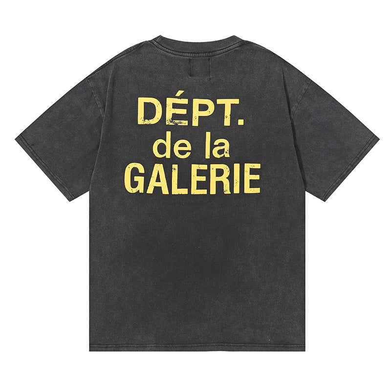 Gallery Dept T-shitrs Retro Washed Distressed Short Sleeve