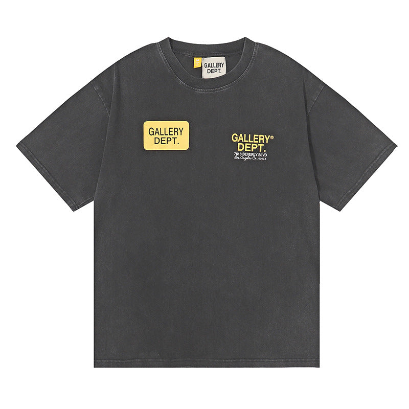 Gallery Dept T-shitrs Retro Short Sleeve T-shirt Casual Fashionable