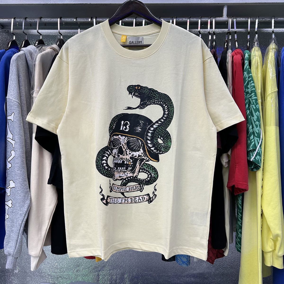 Gallery Dept T-Shirt Cobra Skull Soldier Short Sleeve T-Shirt