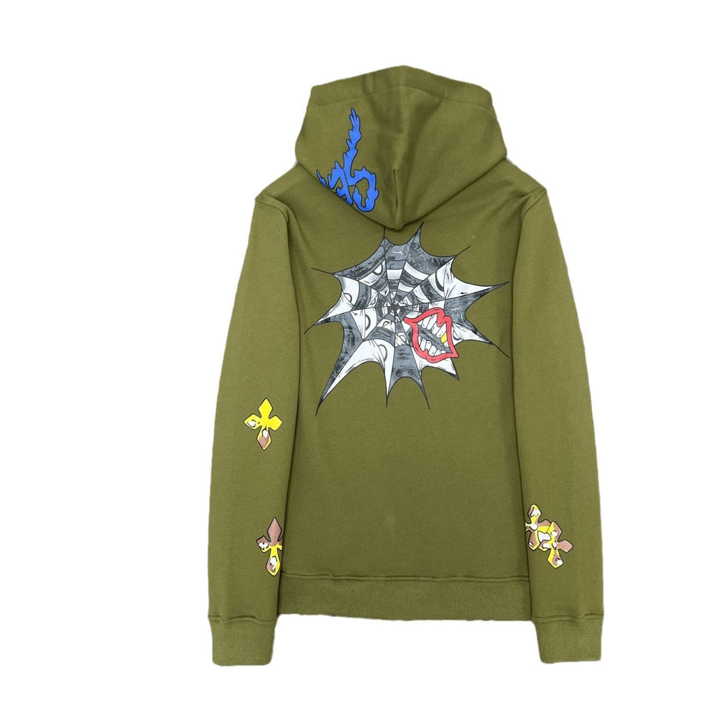 Chrome Heart Hoodie Croix Cross Hooded Sweater Loose Zip Cap