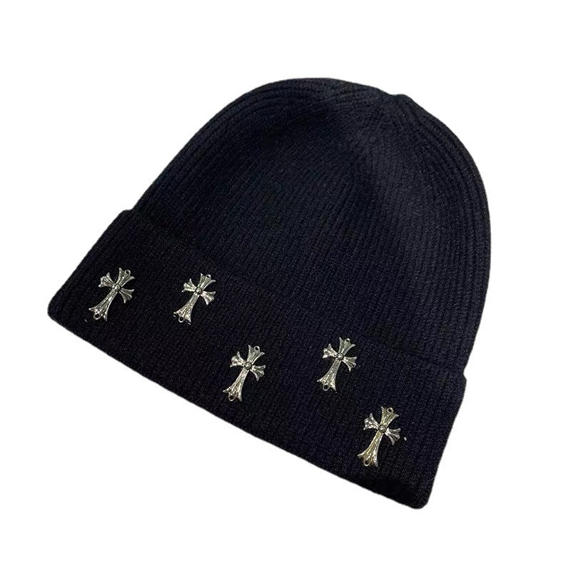 Chrome Heart Beanie Knitted Hat Autumn Winter