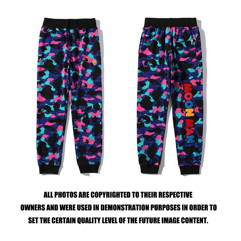 Bathing Ape Pant Galaxy Travel Notes Camouflage Trousers