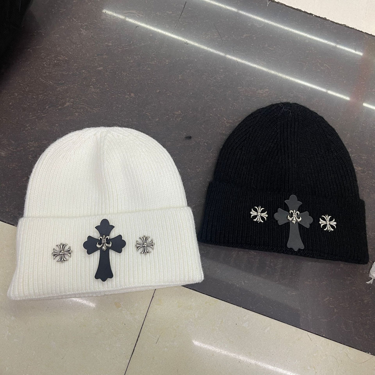 Chrome Heart Beanie Knitted Hat Autumn/Winter Male Female