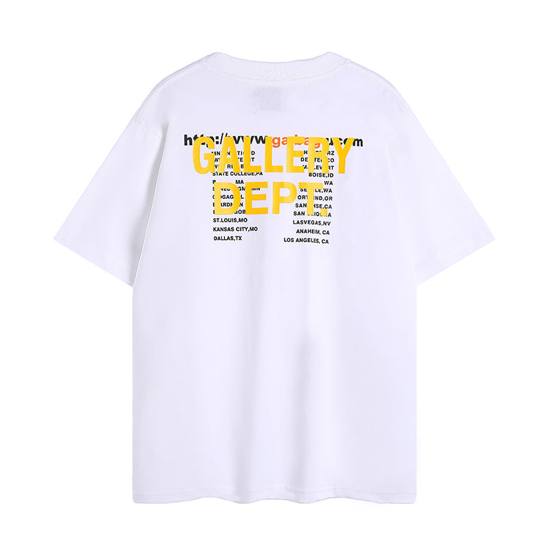 Gallery Dept T Shirts Letter Print Male and Female Large Size