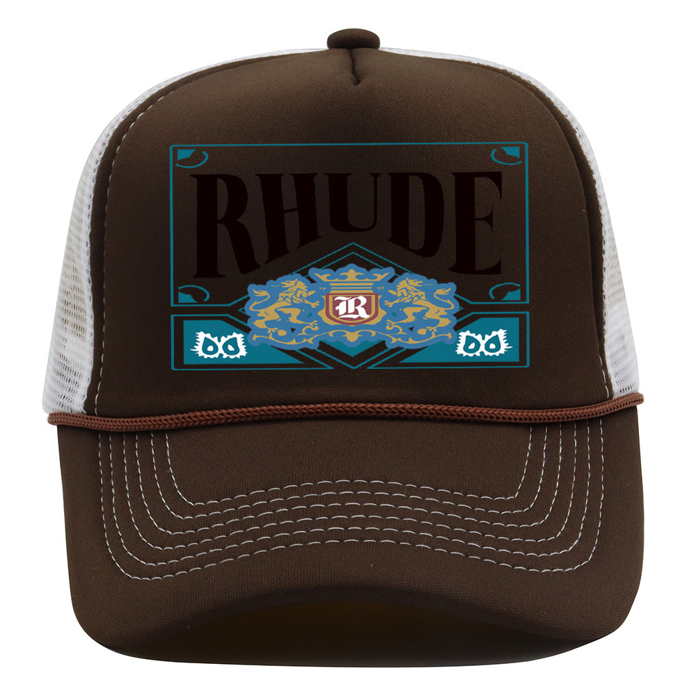 Rhude Hat Shade Mesh Cap Casual Baseball Cap Couple