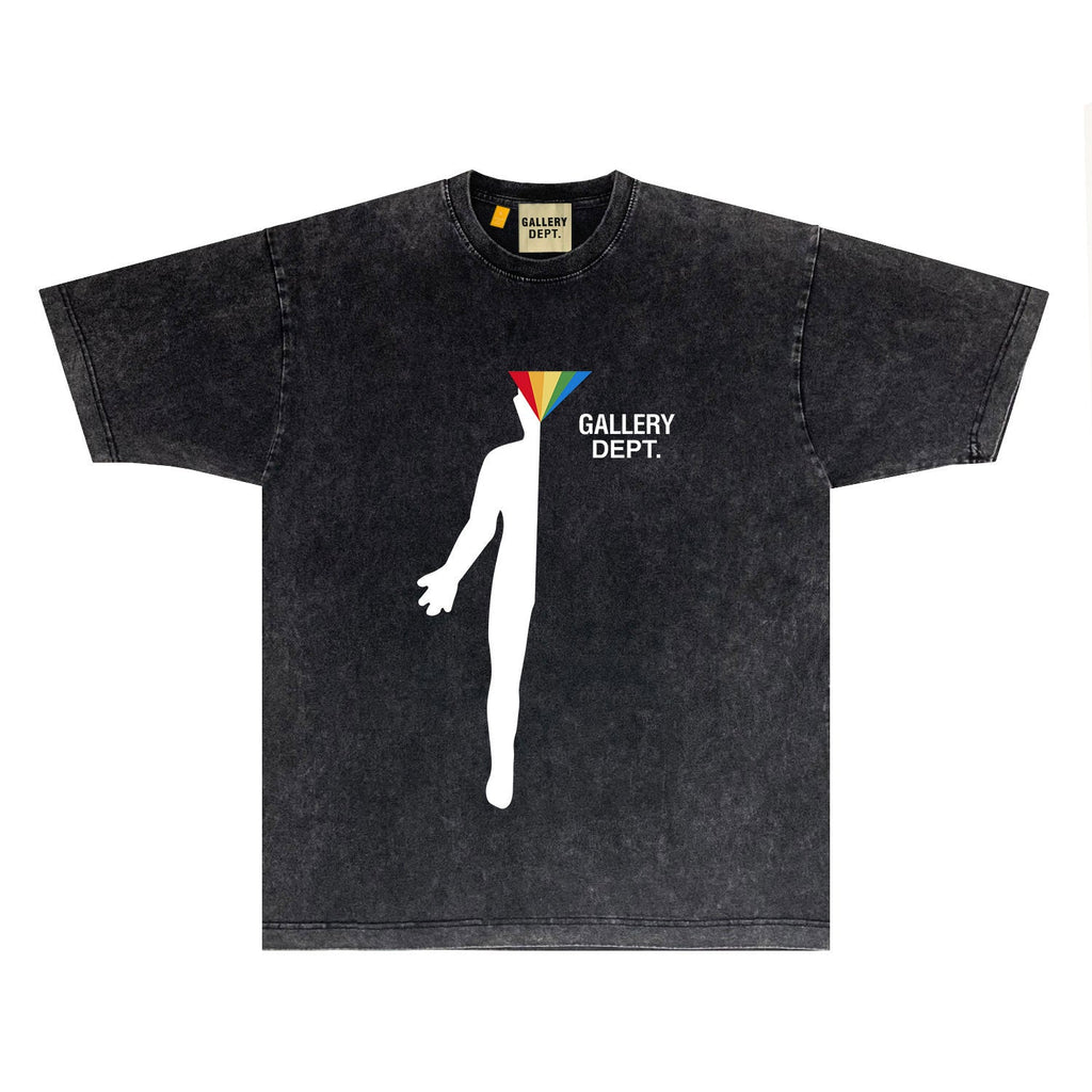 Gallery Dept T Shirts Tee Shirt Washed and Worn Short Sleeve T-shirt Blouse