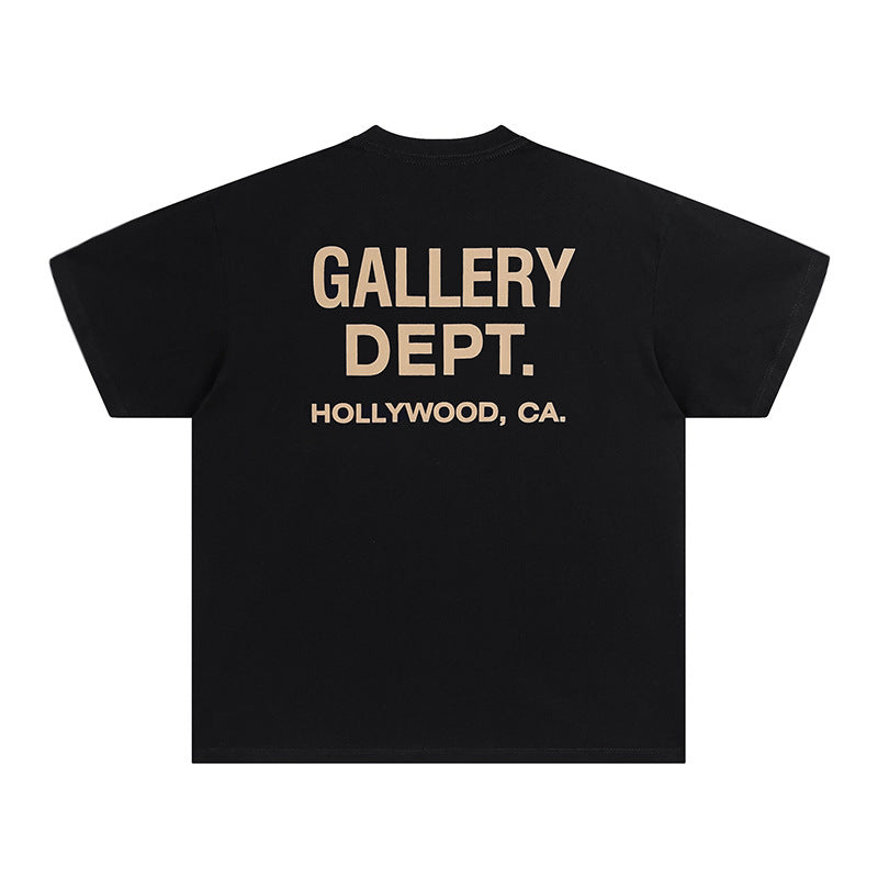 Mens T-shirts GALLERY DEPT printed round neck short-sleeved T-shirt pure cotton