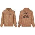 Gallery Dept Hoodie Letter Tie-Dye Washed Hooded Sweater Cardigan Jacket