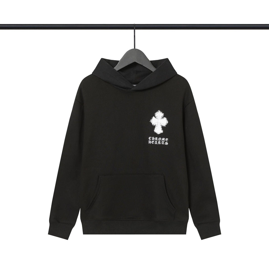 Chrome Heart Hoodie Chrome Heart Sanskrit embroidered hooded sweater