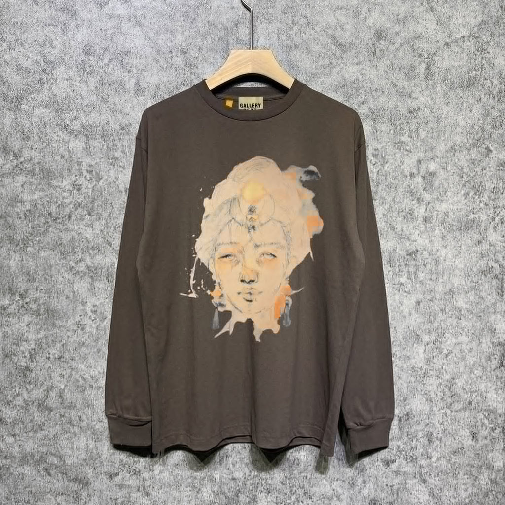 Gallery Dept Long Sleeved Shirt Fashion Brand Long Sleeve Long-Sleeved T-shirt Blouse