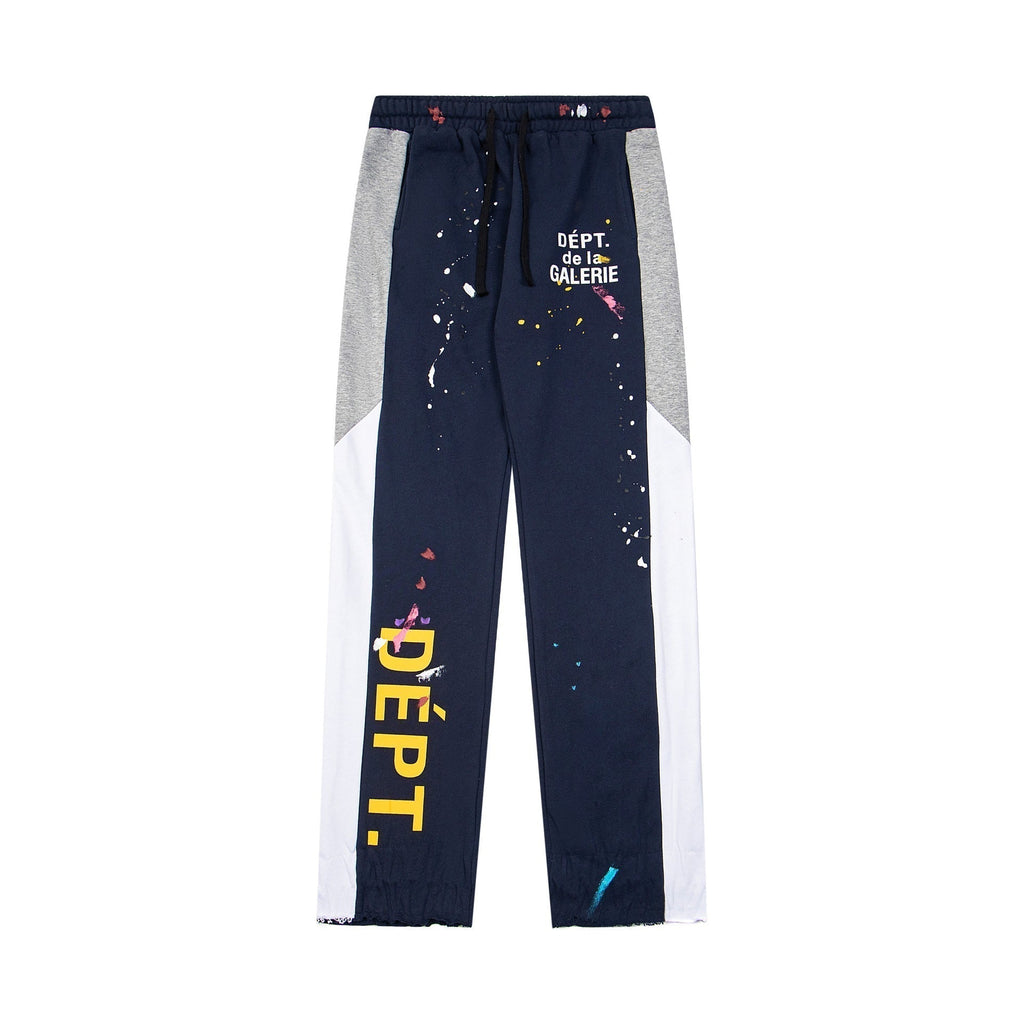 Gallery Dept Sweatpants Hand-painted ink-splashing contrasting casual trousers