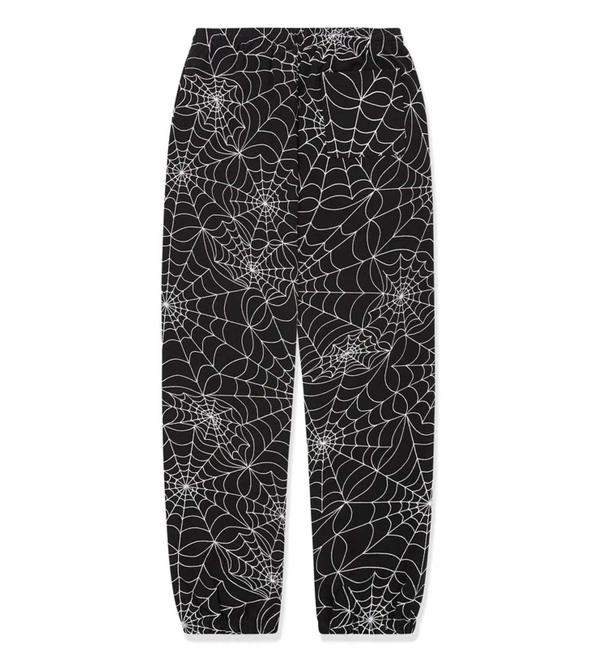 Sp5der Embroidered AOP Sweatpants Black