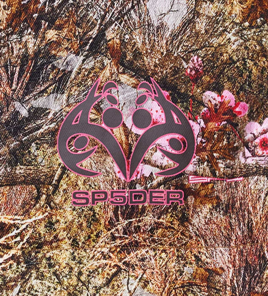 Sp5der Real Tree Puffer Vest Camo Pink
