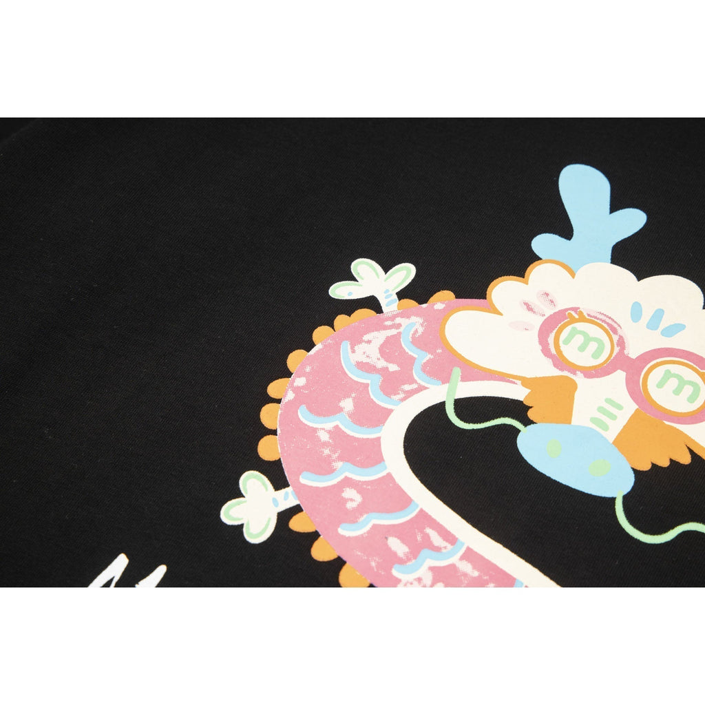 Maison Margiela T-shirt Dragon Print Crew Neck Loose Short Sleeve T-shirt