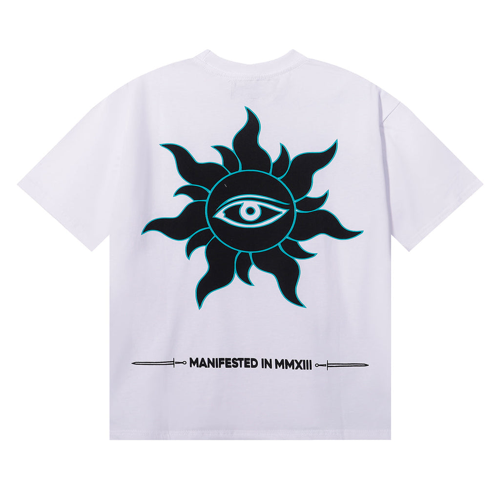 Godspeed T-shirts Drowning Free Muse Printed Cotton Crew Neck Short Sleeve Men and Women