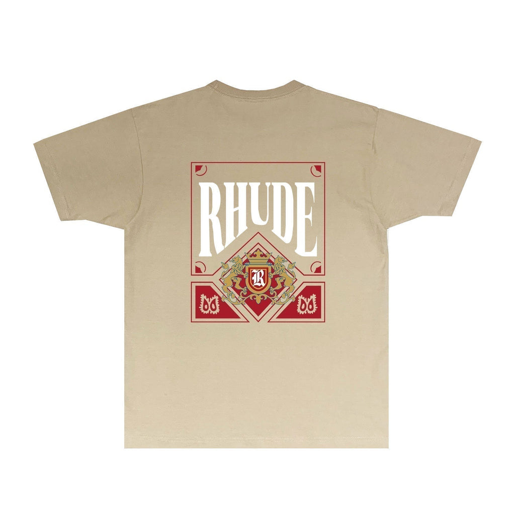 Rhude T-shirts Printed Trendy Pure Cotton