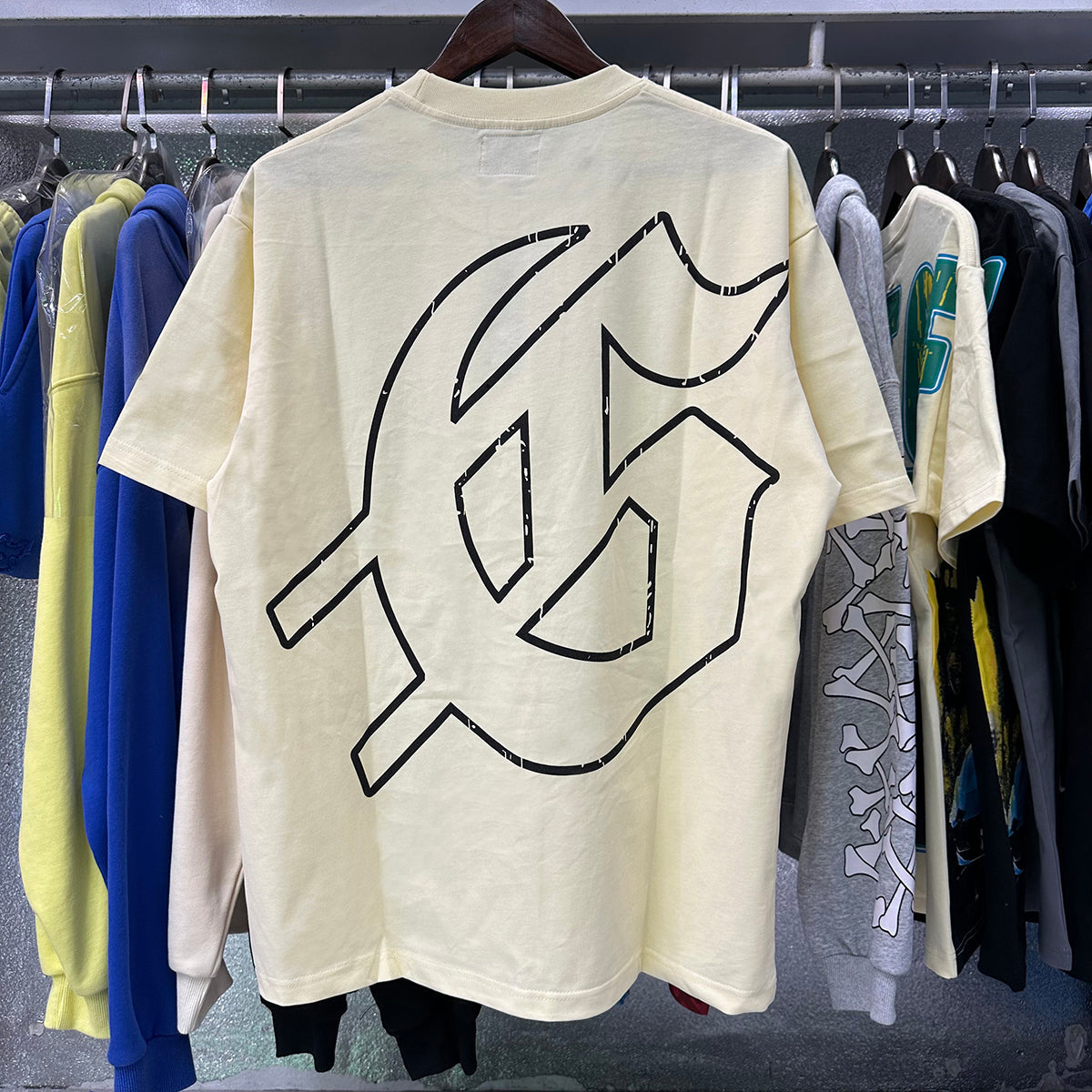 Godspeed T-shirts Skateboard Skull Junior Print Cotton Casual Short Sleeve Men and Women