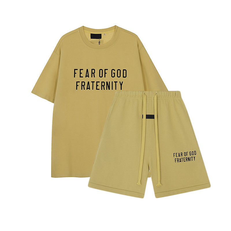 FW24 FRATERNITY T-Shirt / Shorts / Set - Yellow