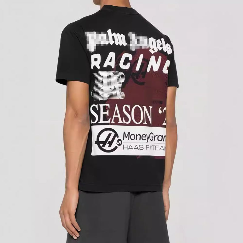 Palm Angels T-shirt singing joint alphabet short-sleeved T-shirt