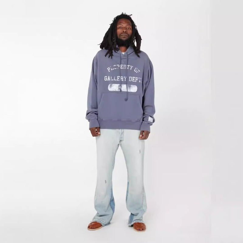 Gallery Dept Hoodie Letter Print Hoodie Sweater