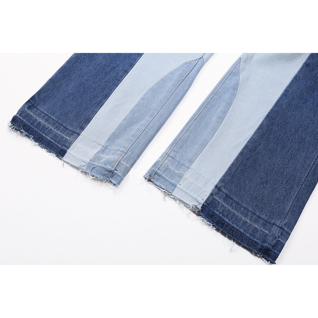 Gallery Dept Jeans Splicing Contrast Color Casual Denim Trousers