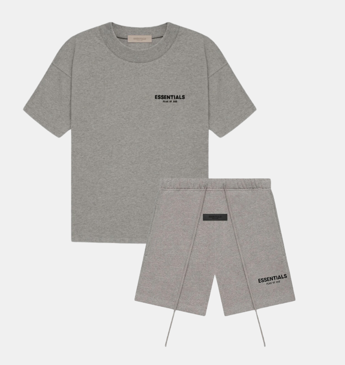 SS22 T-Shirt / Shorts / Set - Dark Heather Oatmeal