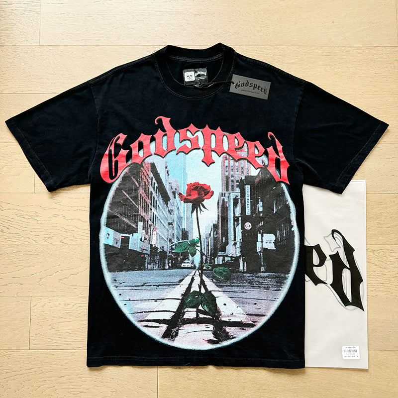 Godspeed T-shirts Retro Fantasy Pattern
